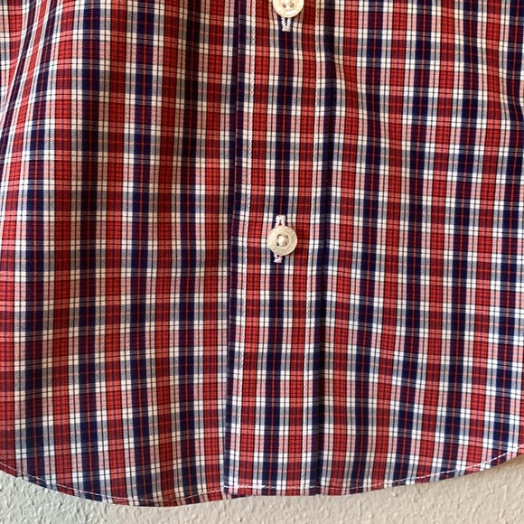 Youth Boys Brooks Brothers Long Sleeve Dress Shirt, XS x-small Plaid - Picture 6 of 8